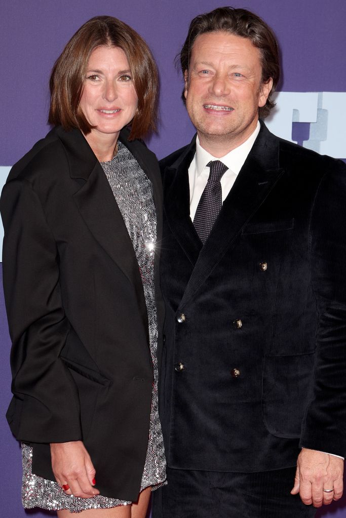 Jools Oliver and Jamie Oliver at 'The Bikeriders' premiere, 67th BFI London Film Festival
