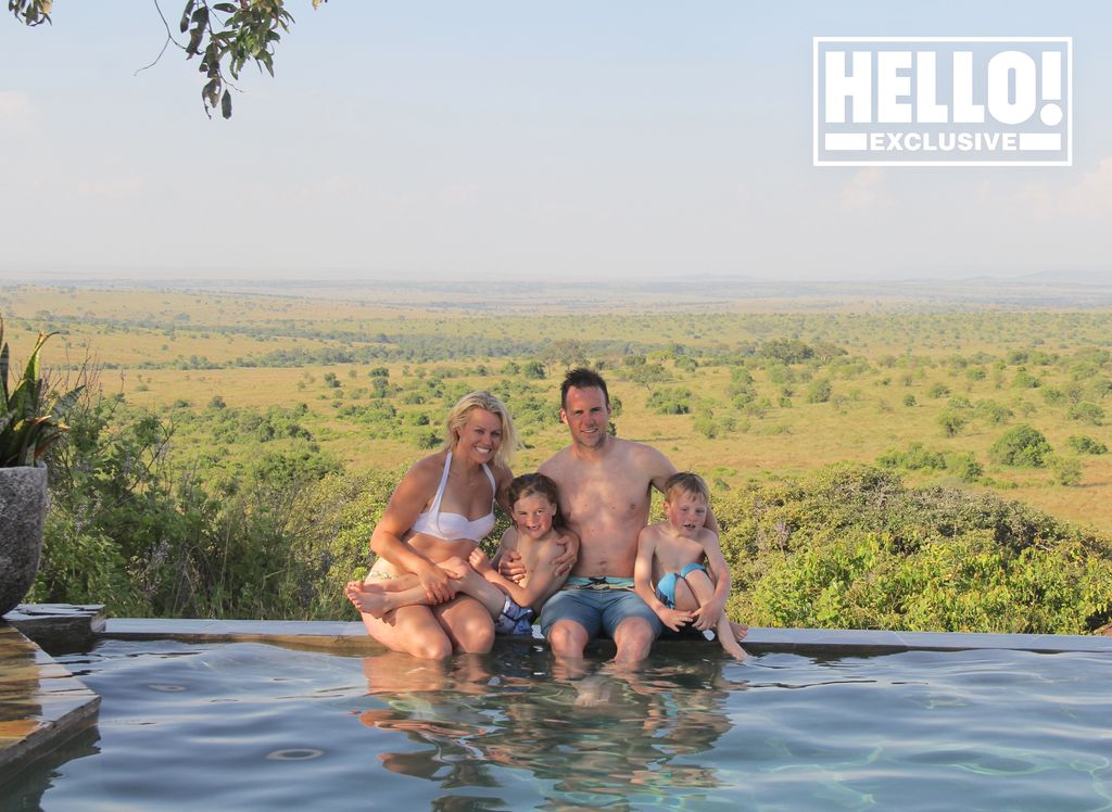 The family of four soaked up magical views of the Serengeti on their African adventure