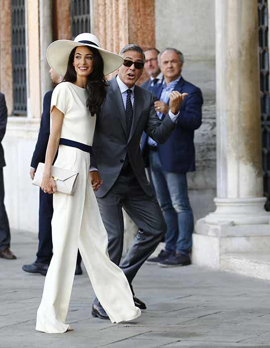 Amal Clooney wedding jumpsuit