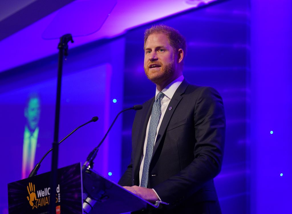 Prince Harry giving speech at WellChild Awards 2023