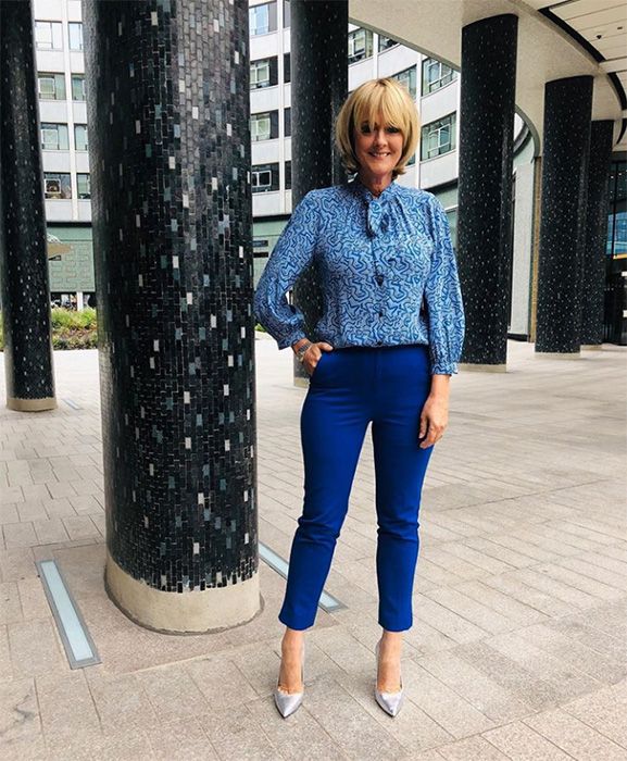 jane moore blue outfit