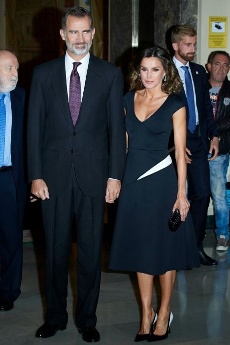 Queen Letizia of Spain looks magical in monochrome dress | HELLO!