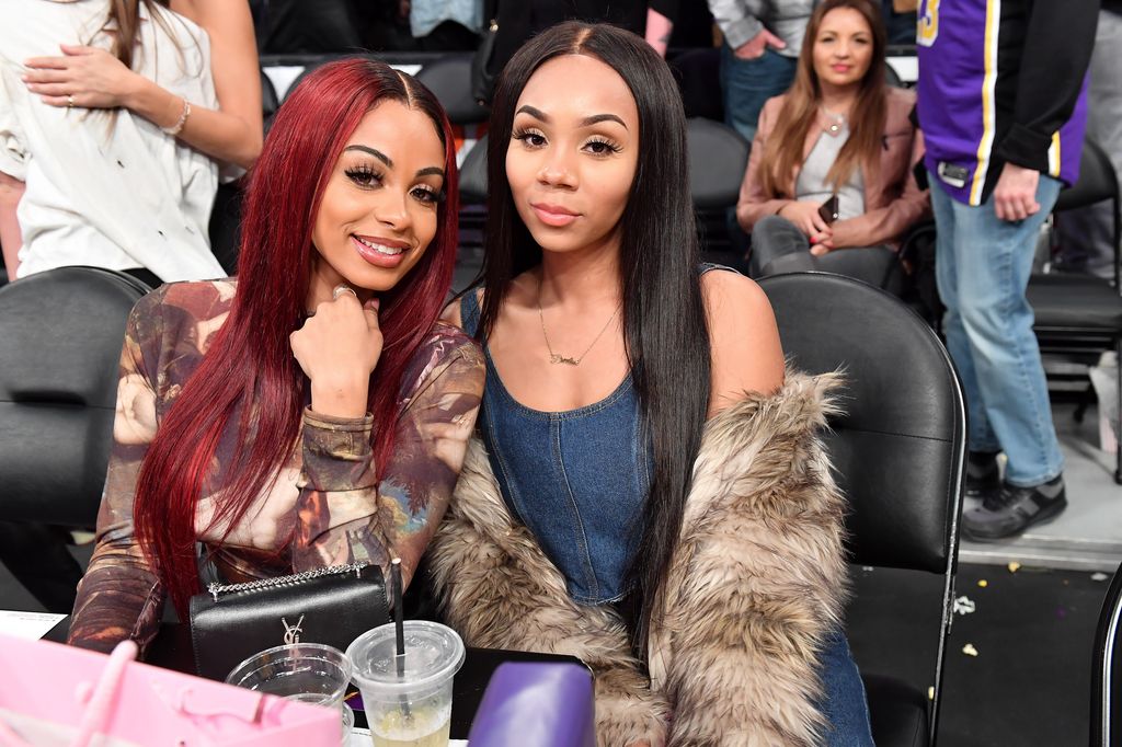 LOS ANGELES, CALIFORNIA - JANUARY 13: Analica Chaves (L) and Aaleeyah Petty attend a basketball game between the Los Angeles Lakers and the Cleveland Cavaliers at Staples Center on January 13, 2020 in Los Angeles, California. (Photo by Allen Berezovsky/Getty Images)