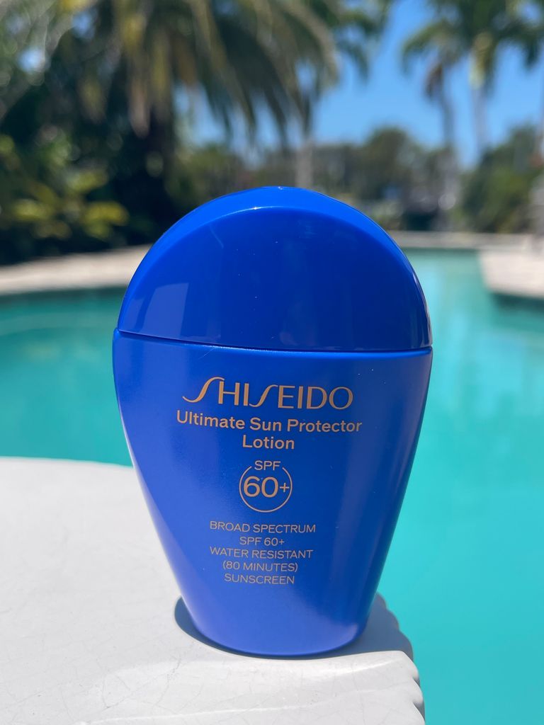 Donna never goes swimming without this waterproof SPF by Shiseido