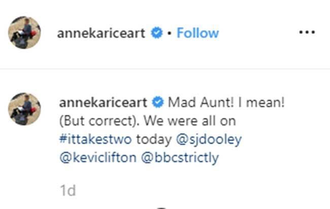 strictly anneka rice responds mad comment stacey dooley