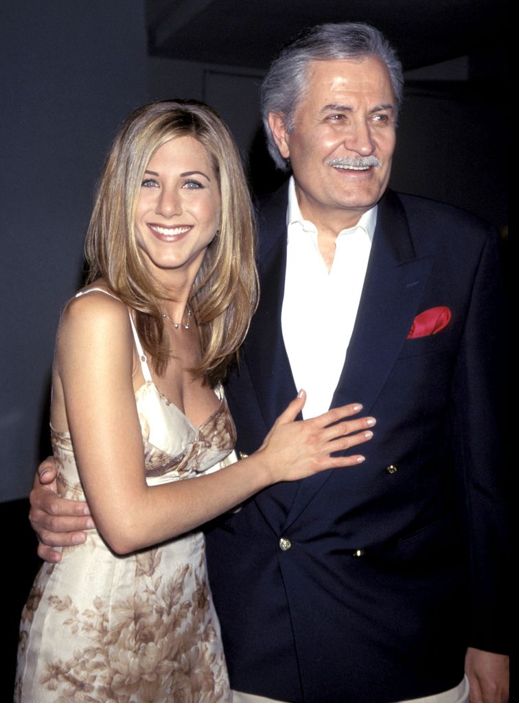 Jennifer Aniston and John Aniston during "Picture Perfect" Premiere in New York City, New York in July 1997