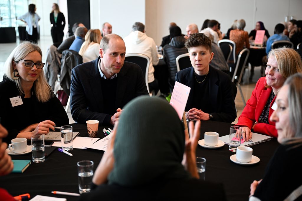 Prince William attends a Homewards Sheffield Local Coalition meeting at the Millennium Gallery 