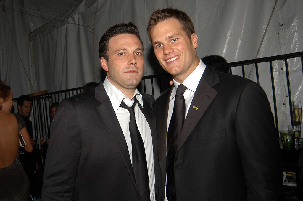 Ben Affleck and Tom Brady at the Bloomberg News hosts an after-party for the White House Correspondents Dinner