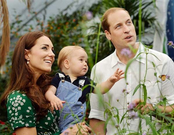 prince william and kate with george