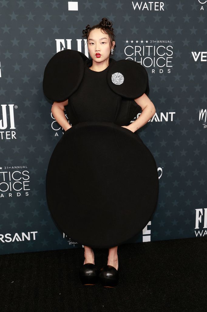 Audrey Nuna attends the 31st Annual Critics Choice Awards at Barker Hangar on January 04, 2026 in Santa Monica, California