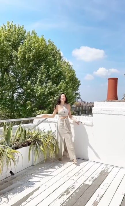 Dara Huang on roof terrace