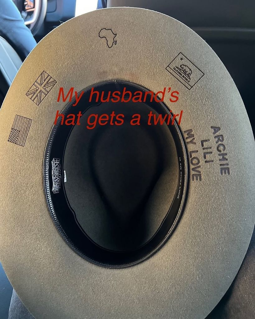 Inside view of Prince Harry's hat