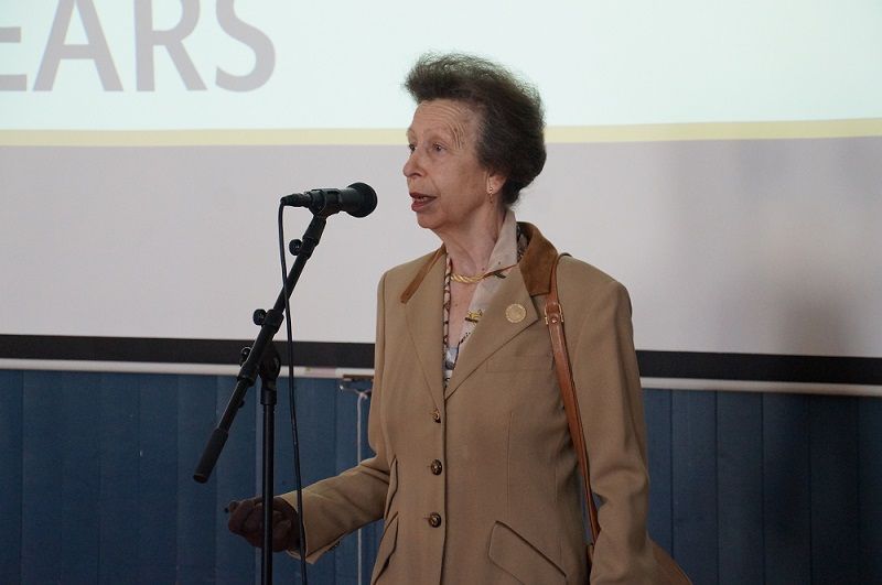 Princess Anne looked elegant in a camel-hued blazer to visit Victim Support in Bristol