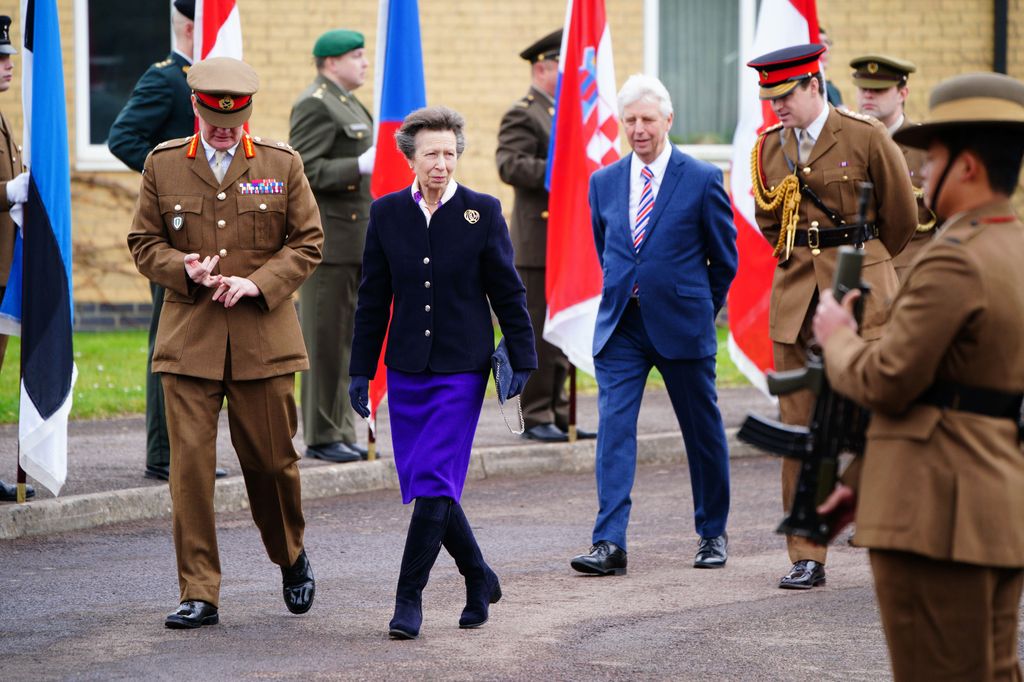 The Princess Royal with Commander ARRC Lieutenant General Sir Ralph Wooddisse