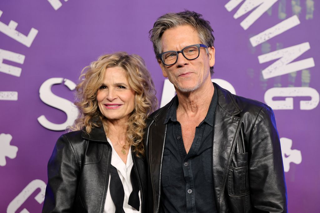 NEW YORK, NEW YORK - FEBRUARY 14: (L-R) Kyra Sedgwick and Kevin Bacon attend SNL50: The Homecoming Concert at Radio City Music Hall on February 14, 2025 in New York City.  (Photo by Dia Dipasupil/Getty Images)