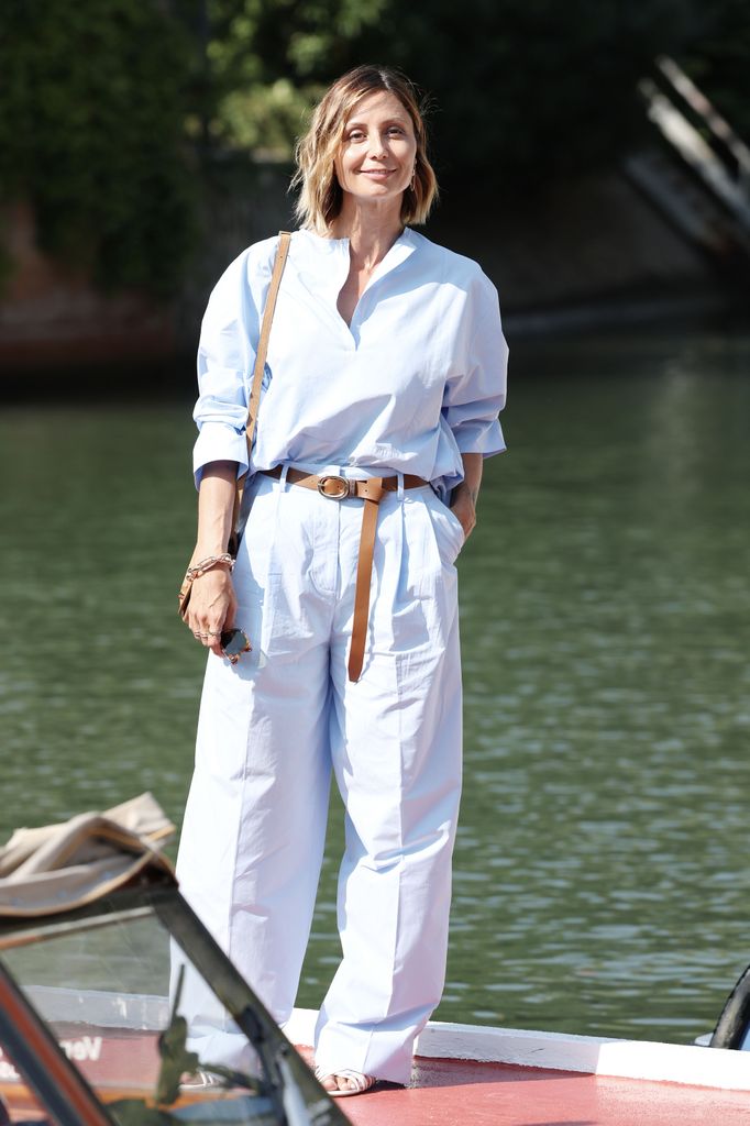 Anna Ferzetti is seen arriving ahead of the 82nd Venice International Film Festival 2025 on August 26, 2025 in Venice, Italy. (Photo by Daniele Venturelli/WireImage)