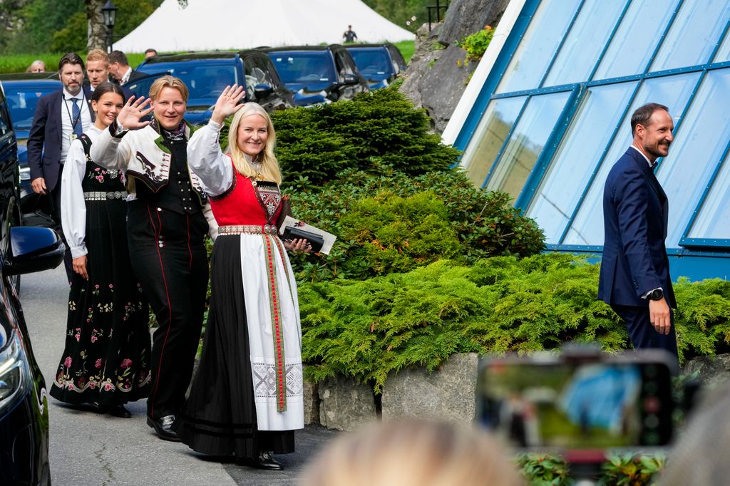 Crown Prince Haakon, Crown Princess Mette-Marit, Prince Sverre Magnus