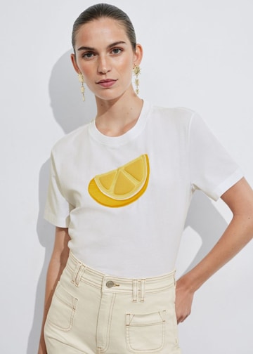 Fruit-Motif Crewneck T-Shirt from & Other Stories