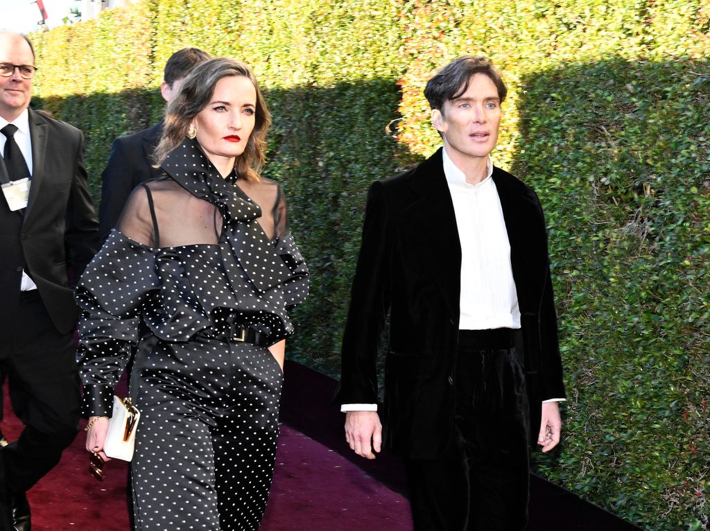 Yvonne McGuinness and Cillian Murphy at the 81st Golden Globe Awards 