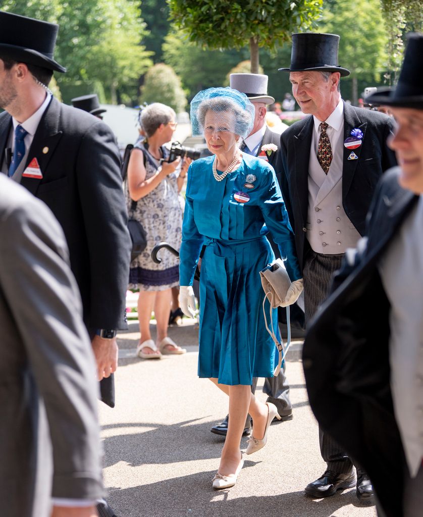 Timothy Laurence dan Putri Anne, Putri Royal pada hari ketiga Royal Ascot di Ascot Racecourse pada 19 Juni 2025 di Ascot, Inggris. 