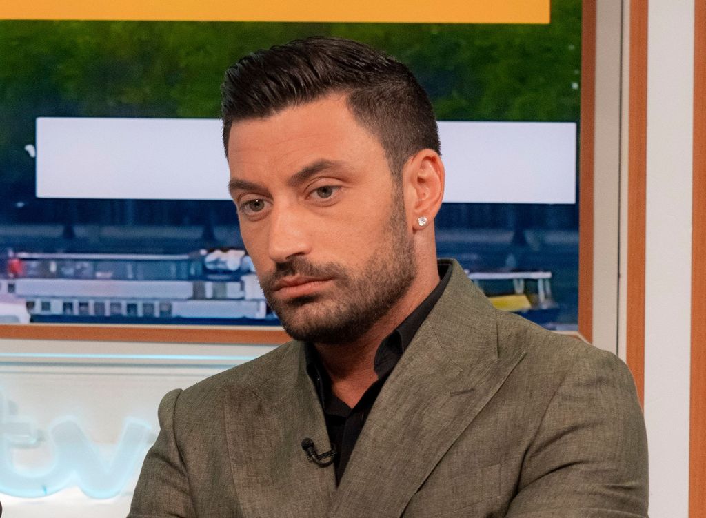 Giovanni Pernice looking serious on GMB