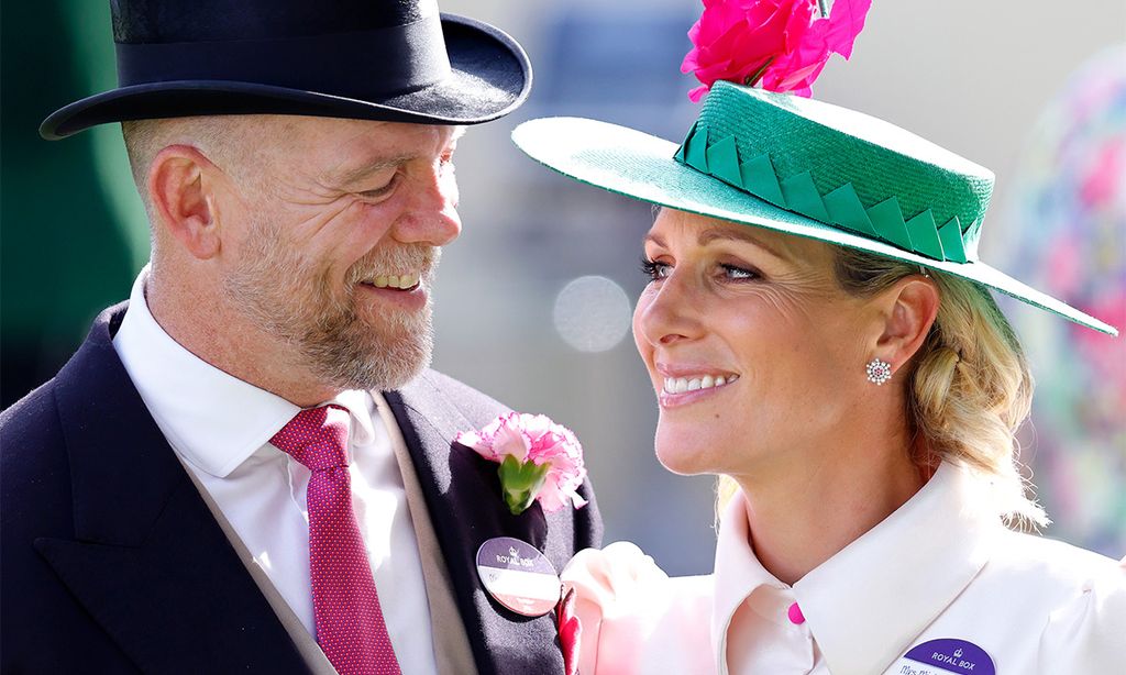 Mike and Zara Tindall looking at each other lovingly