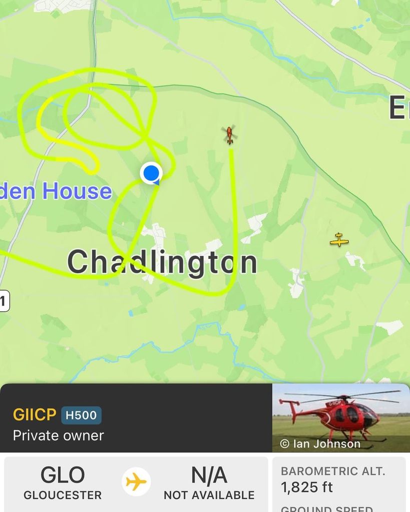 The helicopter took a strange flight path