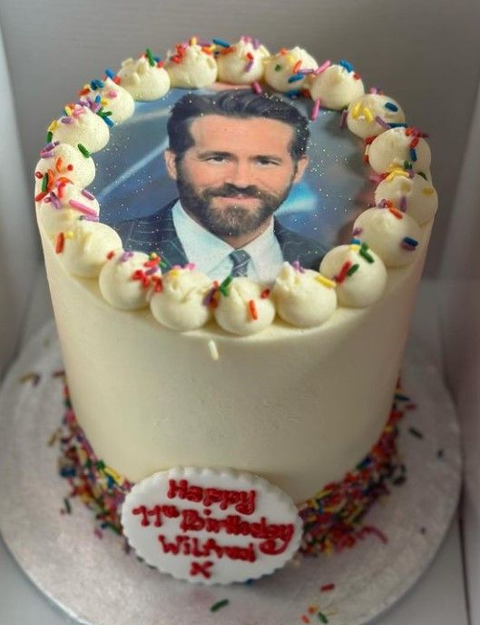 Wilfred's wonderful Ryan Reynolds birthday cake
