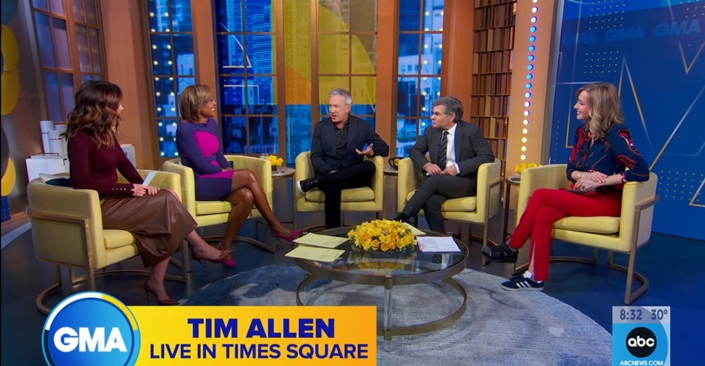 Robin Roberts was reunited with her former 'co-star' Tim Allen on Monday's GMA