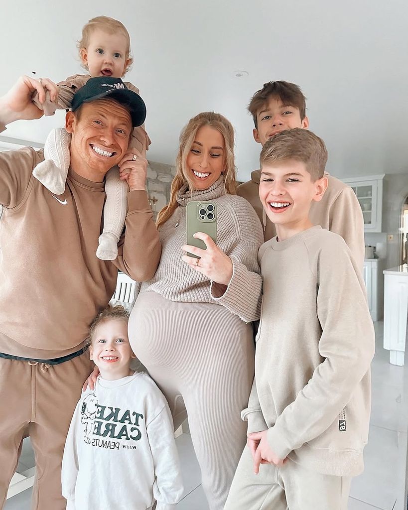 Stacey Solomon and Joe Swash with their children