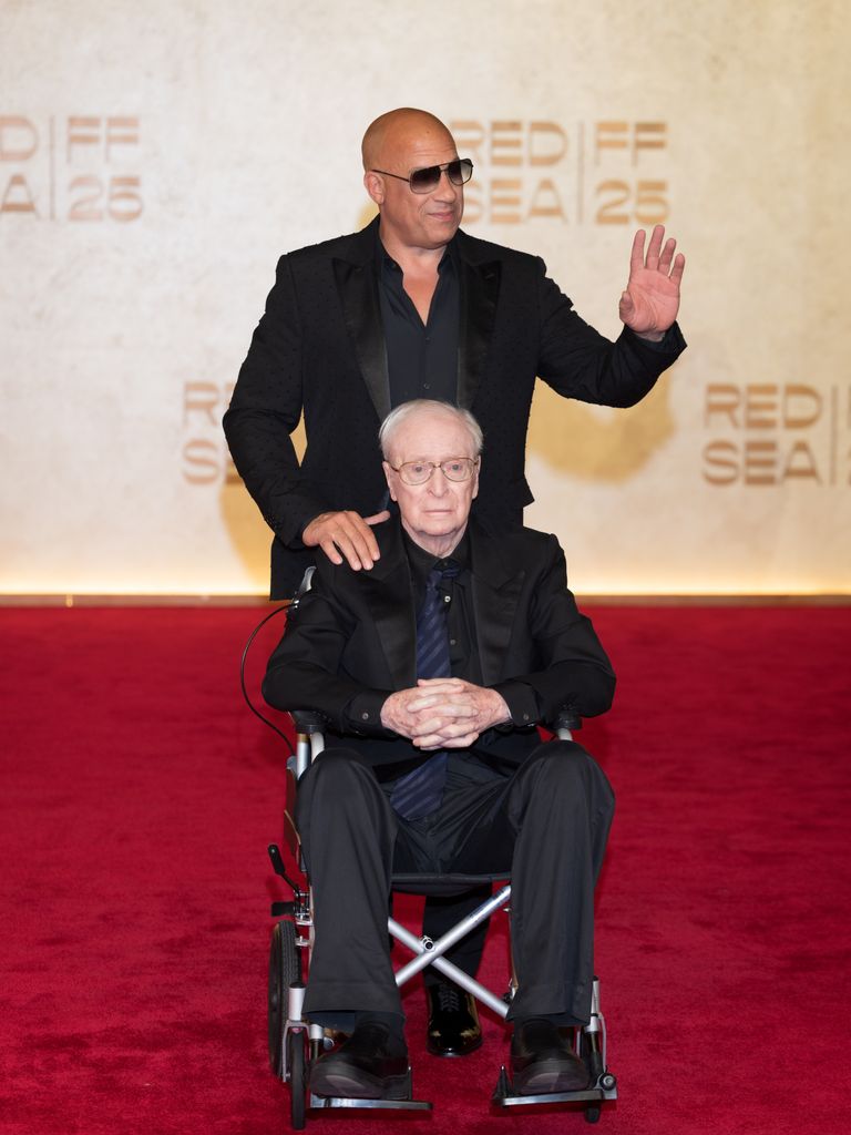 michael caine vin diesel wheelchair red carpet
