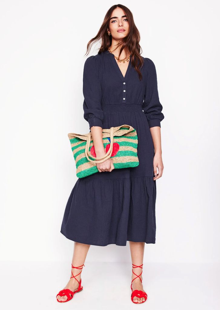 Robe midi de double tissu Boden Elena Elena