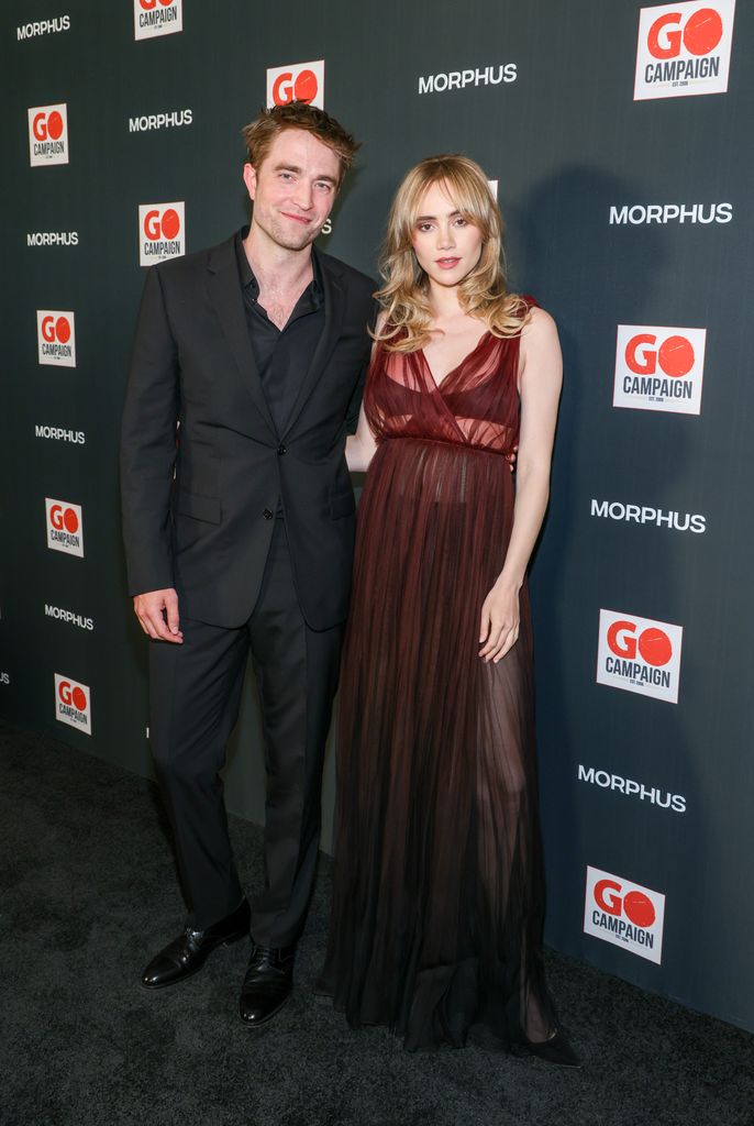 Robert Pattinson and Suki Waterhouse at the GO Campaign Annual GO Gala held at Citizen News LA on October 21, 2023 in Los Angeles, California.