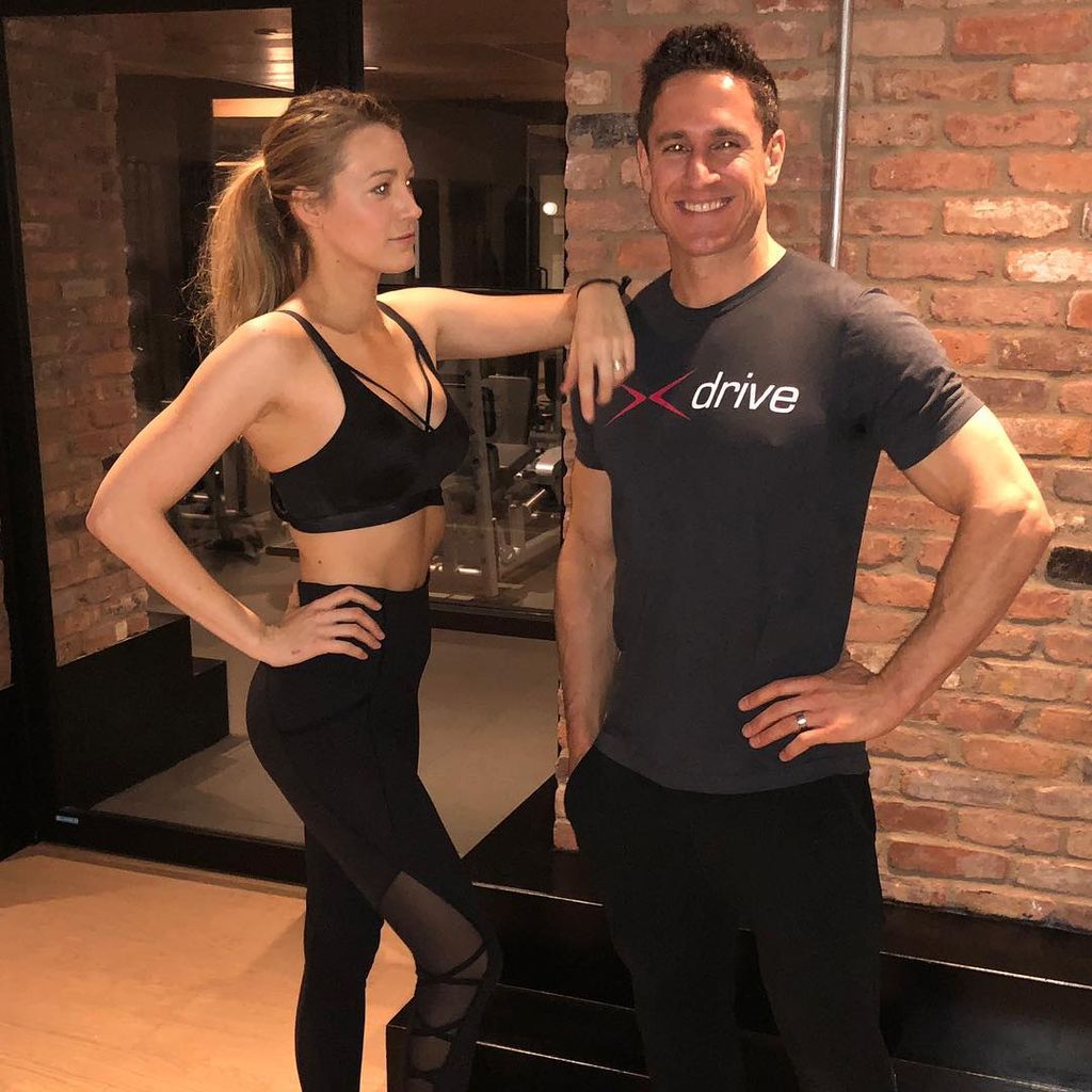 Blake Lively with her trainer