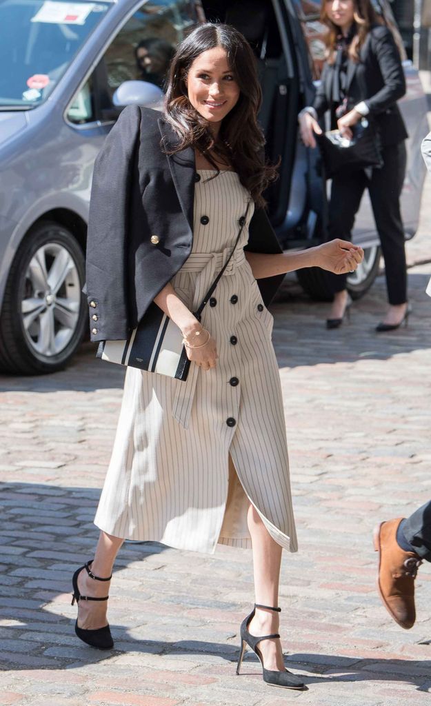 Meghan's classic black and white outfit is still one of our royal favourites