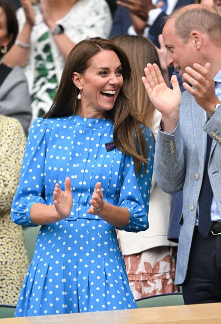 Kate Middleton Wears Brown Polka Dot Dress on the School Run