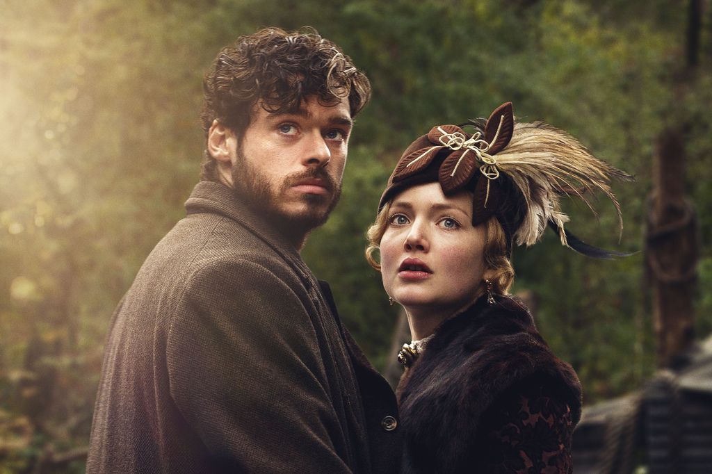 Richard Madden and Holliday Grainger in Lady Chatterley's Lover