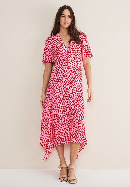 phase eight heart print dress
