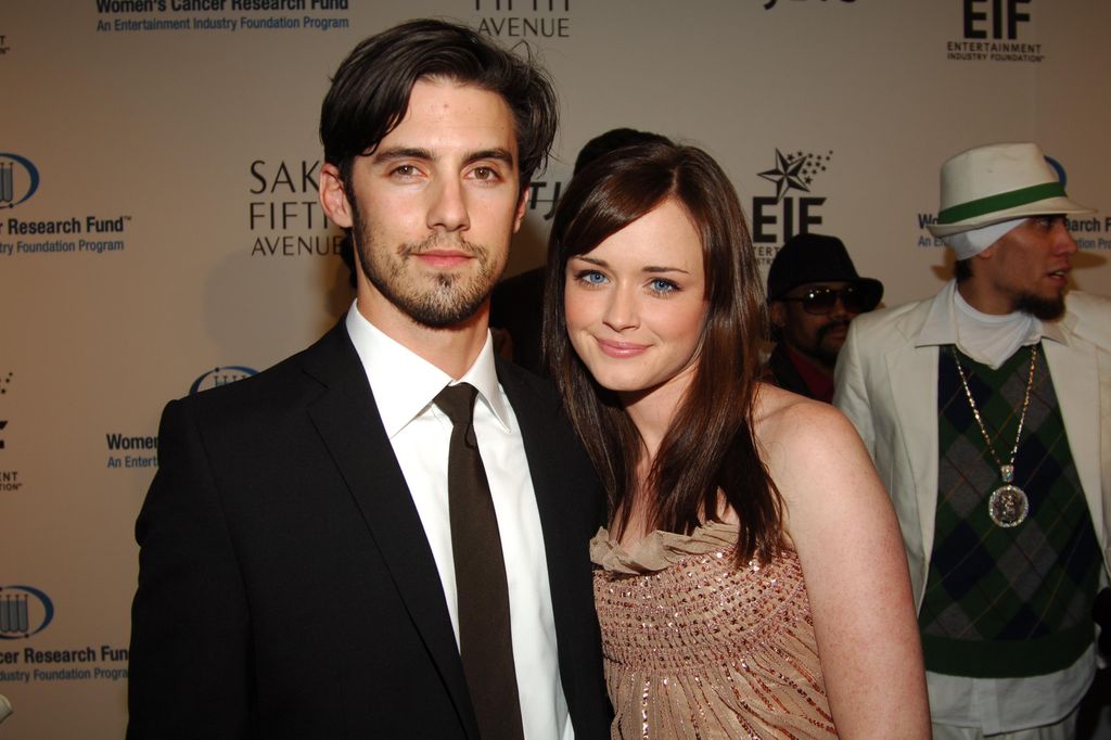 BEVERLY HILLS, CA - MARCH 1: Milo Ventimiglia and Alexis Bledel attend EIF's Women's Cancer Research Fund Honors Melissa Etheridge at SAKS FIFTH AVENUE's "Unforgettable Evening" at Regent Beverly Wilshire on March 1, 2006 in Beverly Hills, CA. (Photo by Joe Schildhorn/Patrick McMullan via Getty Images)
