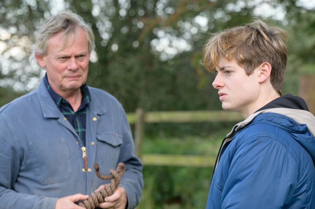 Martin Clunes as Nathan Williams and Louis Ashbourne Serkis
 as Johnny Williams