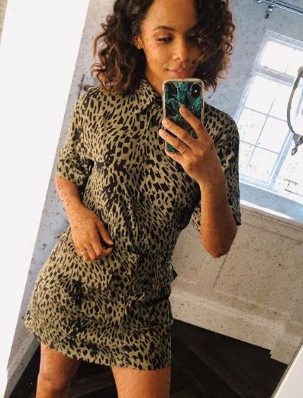The leopard print Zara skirt that Rochelle Humes just can't get enough of