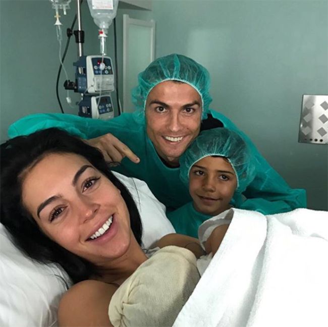georgina rodriguez gives birth to baby daughter