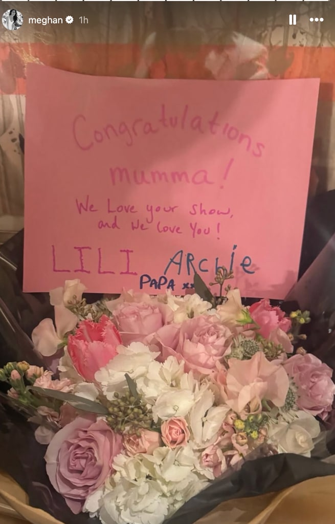 Meghan Markle shares incredible handwritten note from Prince Harry and two children ahead of premiere