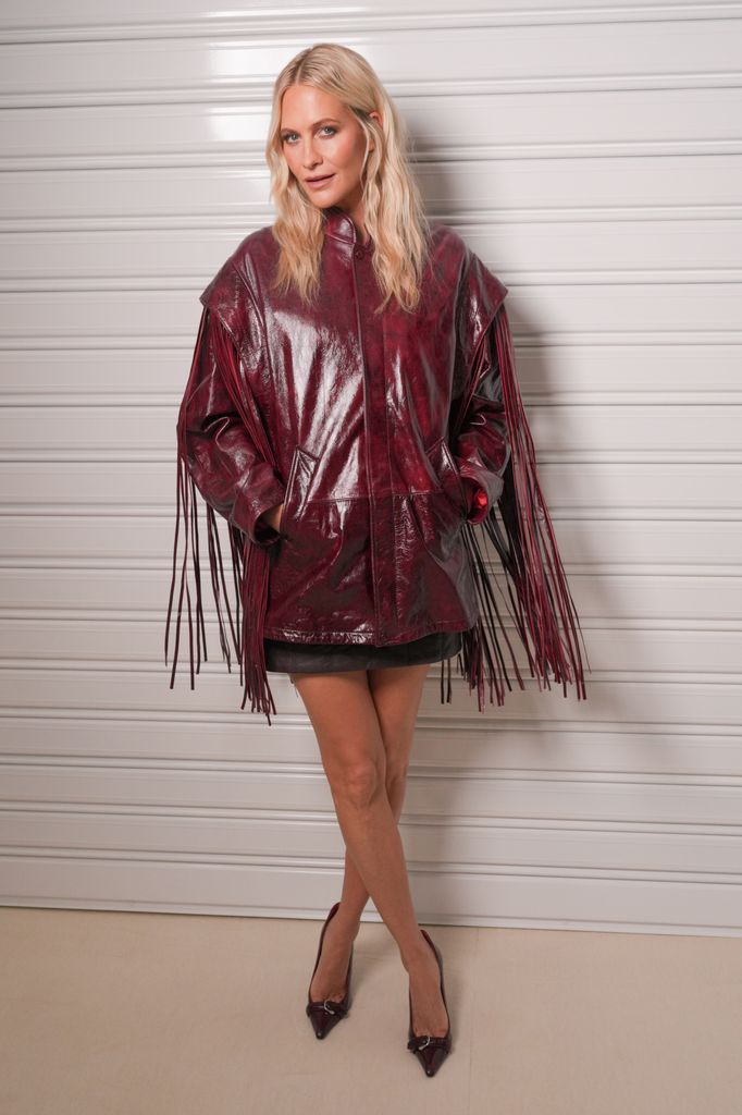 Poppy Delevingne at the Ferrari fashion show as part of Spring/Summer 2026 Milan Fashion Week held at Piazza Vetra on September 27, 2025 in Milan, Italy.