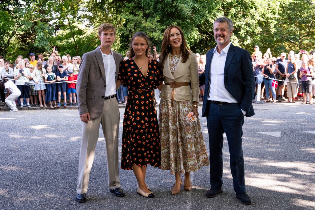 The Danish royals posed for a family snap in Grasten