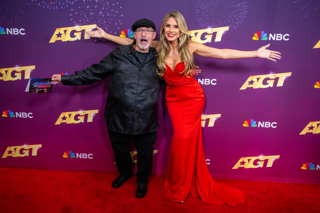 Heidi Klum and AGT Season 19 winner Richard Goodall 