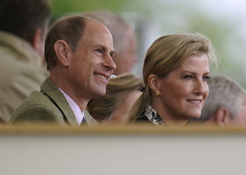 The Duke and Duchess of Edinburgh proudly watch their daughter Lady Louise at the Royal Windsor Horse Show