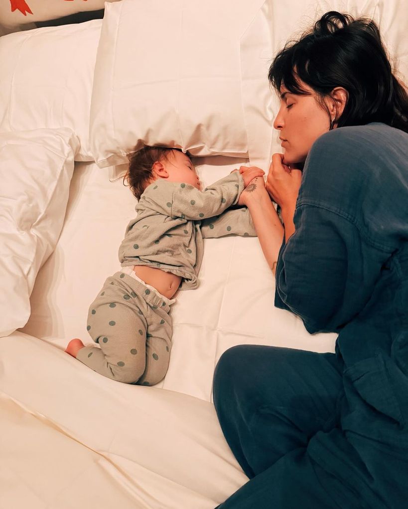 Rumer Willis' daughter Lou with her aunt Scout Willis