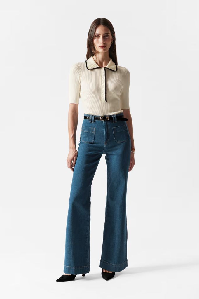 & Other Stories High Waisted Flare Jeans
