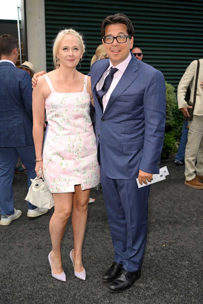 Michael McIntyre enjoys rare outing with aromatherapist wife at Wimbledon